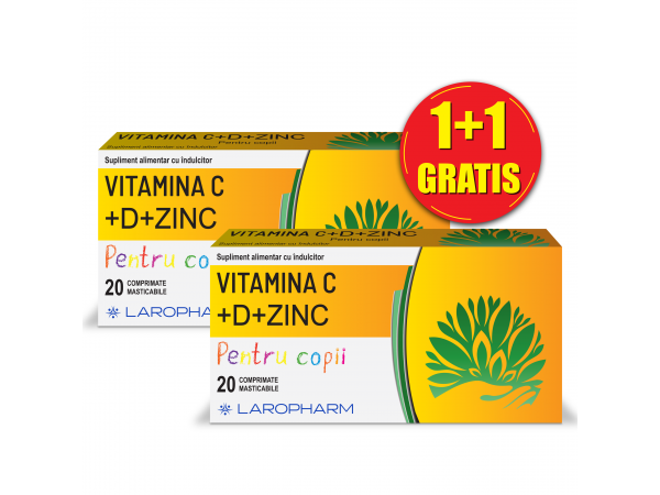 Pachet promotional Vitamina C+ D + ZINC pentru copii 5944756401733